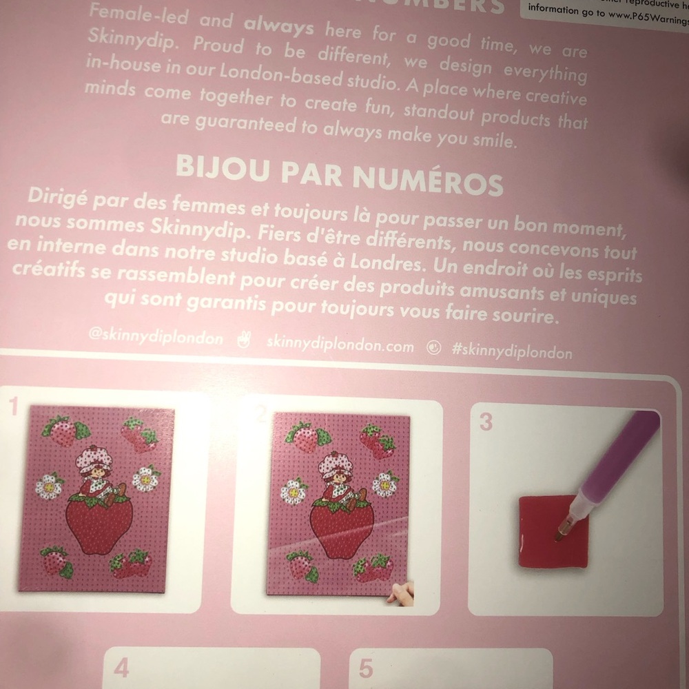 🍓 Skinny Dip Strawberry Shortcake Jewel by Numbers - Picture 2 of 2